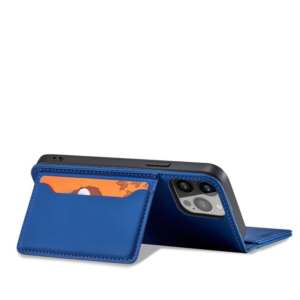 Hurtel Magnet Card etui za iPhone 13 Pro, denarnica, moder 4