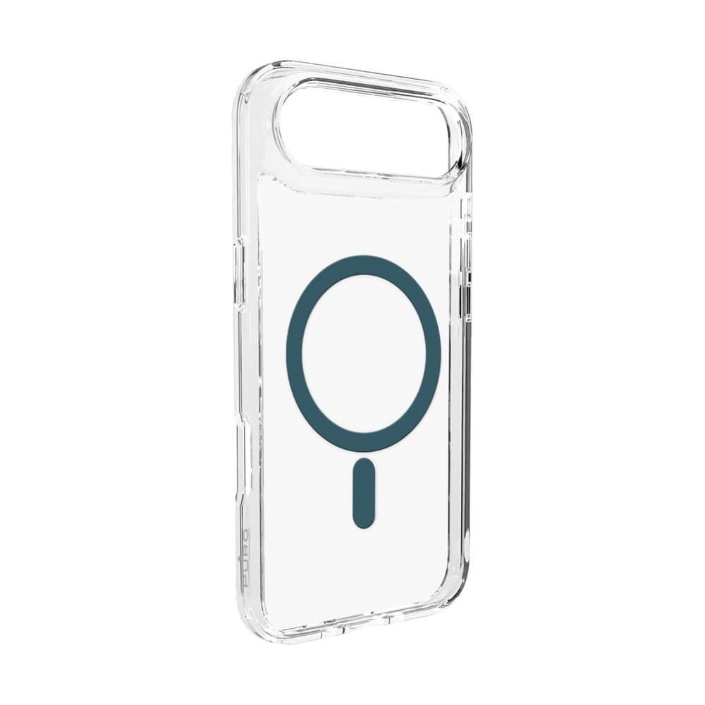 Puro Lite Mag ovitek za iPhone 17 Air - prosojen s turkiznim obročem