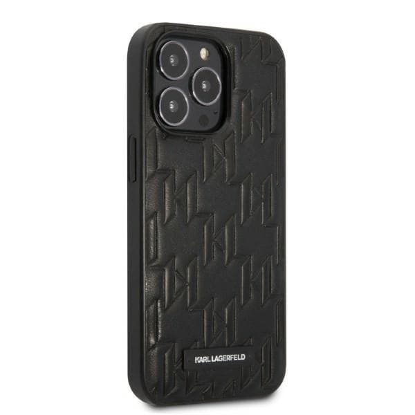 Karl Lagerfeld Monogram Plaque ovitek za iPhone 13 Pro Max - črn 4