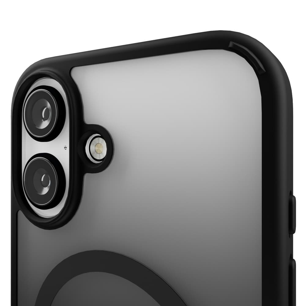 Puro Gradient MagSafe silikonski ovitek za iPhone 16 - Črna 5