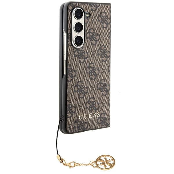 Guess F946 Z Fold5 4G Charms ovitek - rjava 3