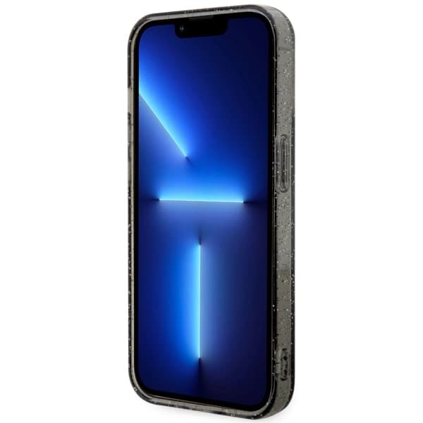 Ovitek Guess Glitter Gold MagSafe za iPhone 14 Pro Max, črn 5