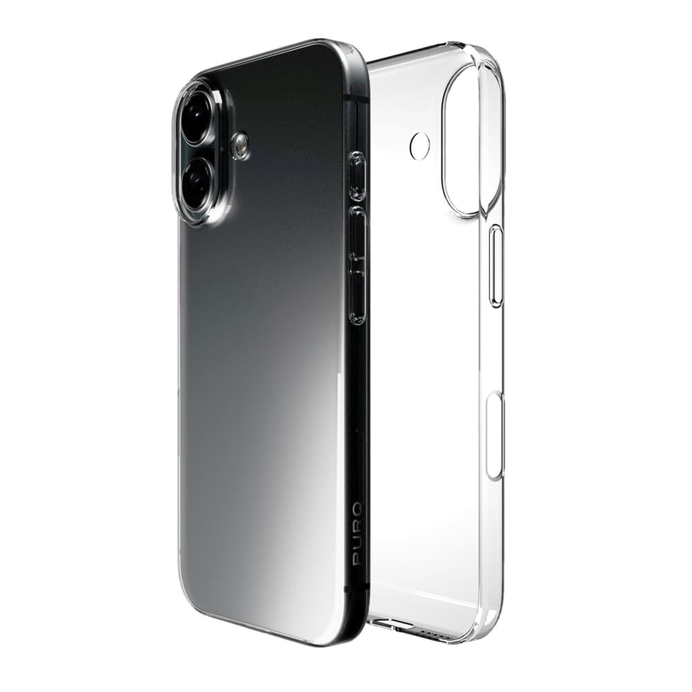 Puro 03 Nude ovitek za iPhone 16 (prozoren) 5