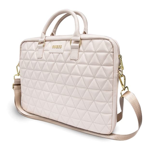 Torba za prenosnik Guess Quilted za 16" - roza 2