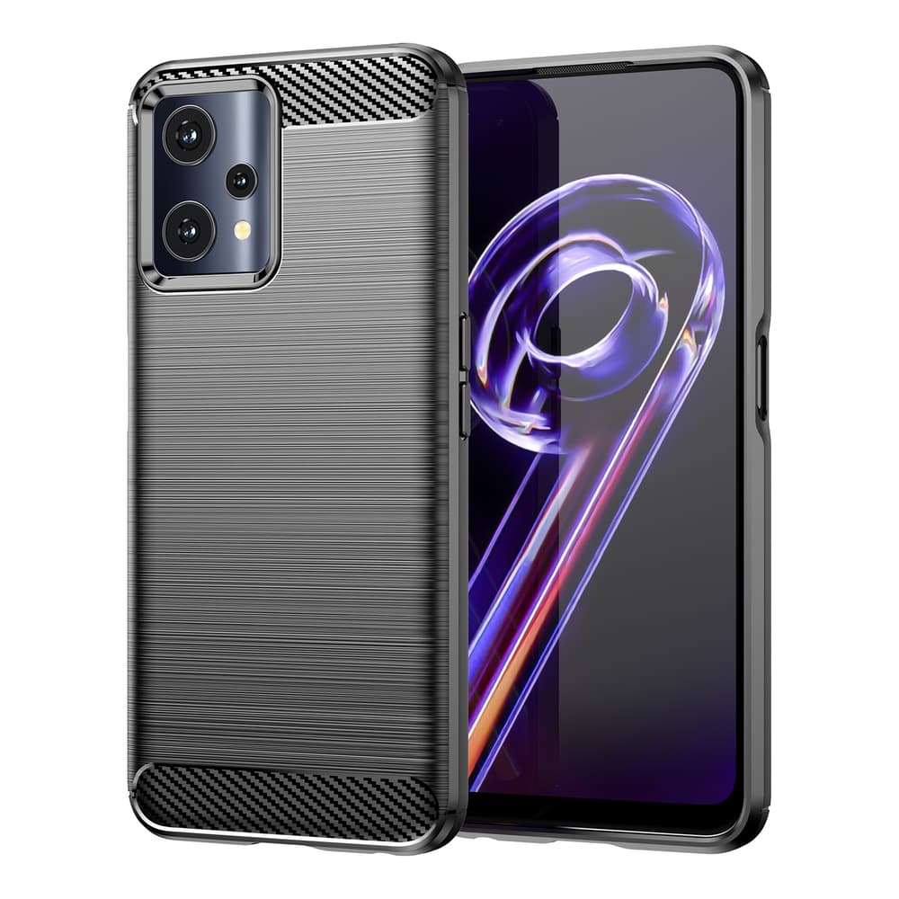 Carbon Case ovitek za Realme 9 Pro - črn