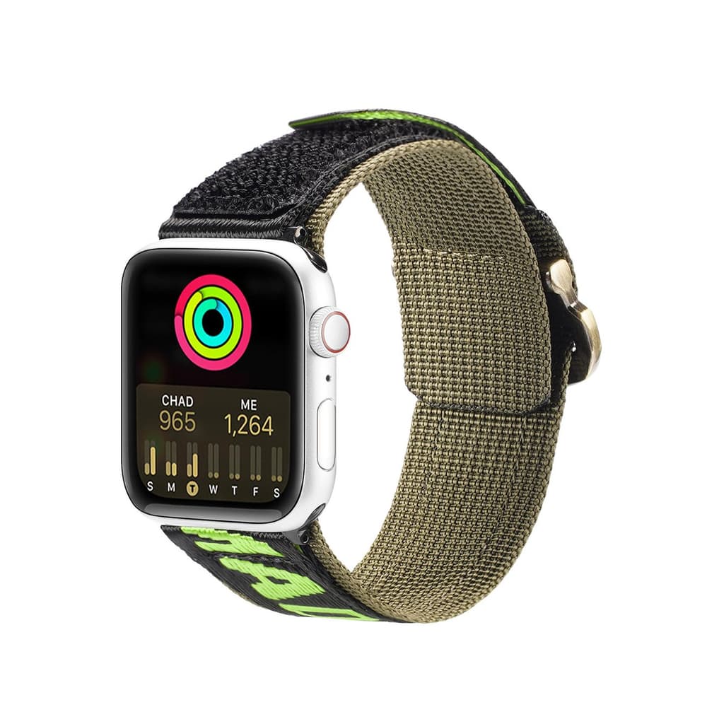 Dux Ducis Strap (Outdoor) pašček za Apple Watch Ultra/SE/9-1 (49-42 mm), najlon, črno-zelen