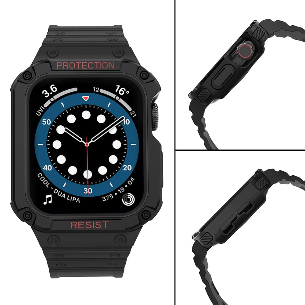 Hurtel Protect Strap Band za Apple Watch 38/40/41mm, črna 4