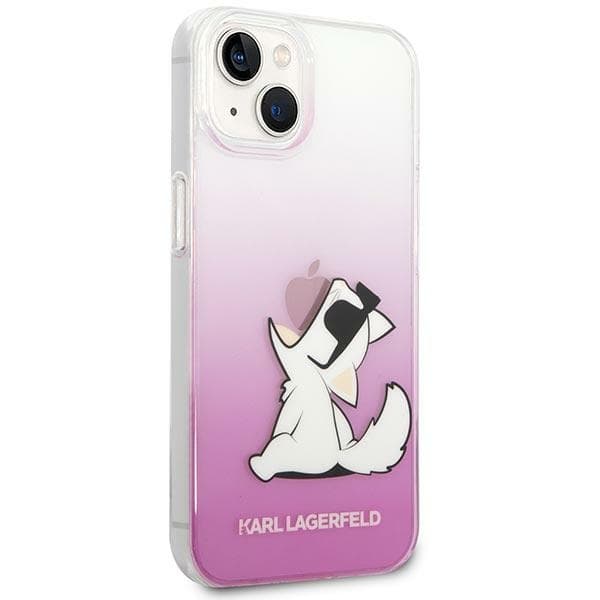 Karl Lagerfeld ovitek za iPhone 14 Plus Choupette Fun, roza 4