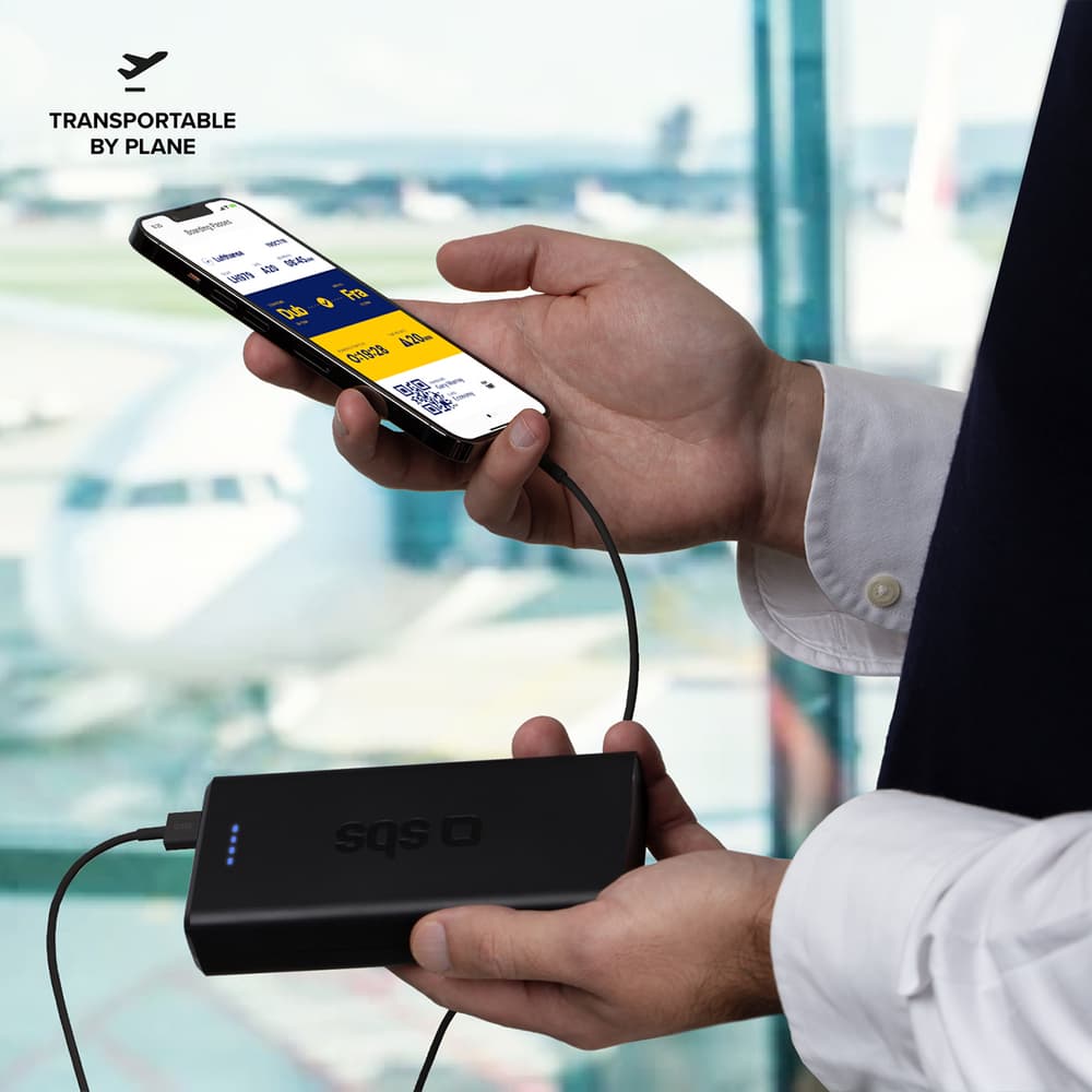 Powerbank Puro Fast 20000 mAh 2x USB-A + 1x USB-C - črn 4