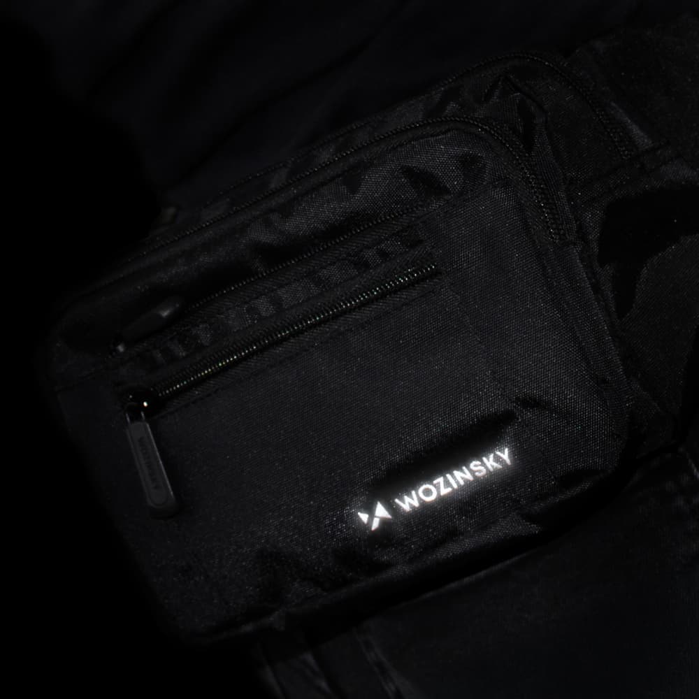 Wozinsky unisex mini naramna torba WMS-W1, vodoodbojna - črna 8