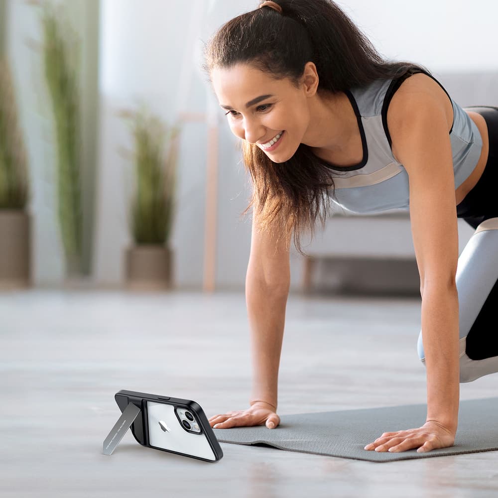 Ugreen Fusion Kickstand etui za iPhone 13 Pro, črn 8