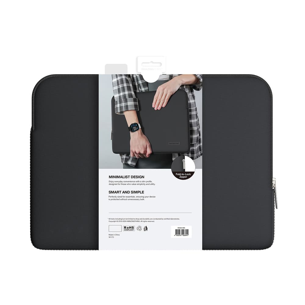 AmazingThing Minimal BasicBag torba za prenosnik MacBook Neo 13", črna 3