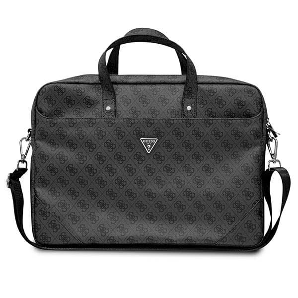Guess Saffiano 4G torba za 16'' prenosnik - črna