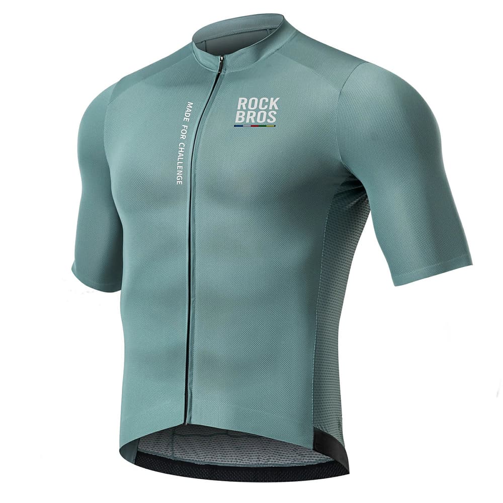 Rockbros ROAD TO SKY moška kolesarska majica s kratkimi rokavi, S - sivo-modra