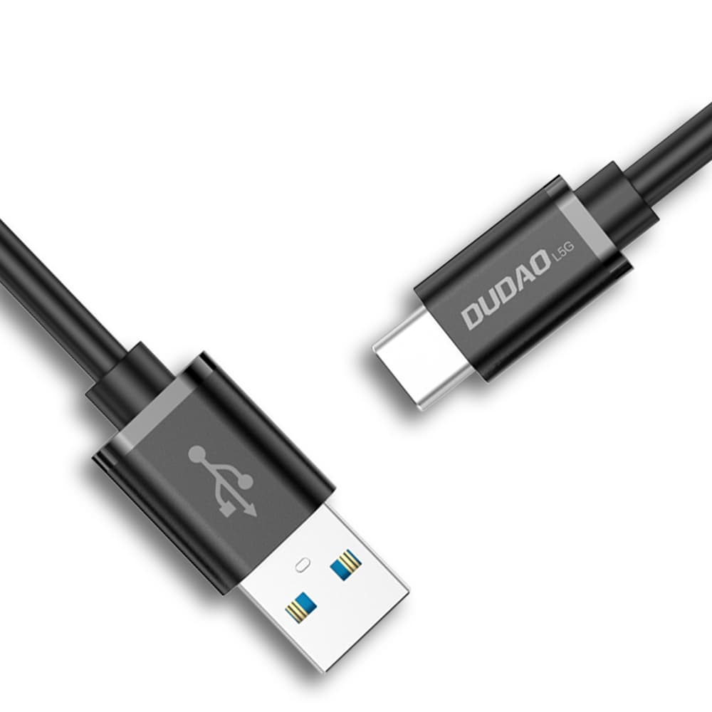 Dudao USB-C kabel Super Fast Charge 1m, črn