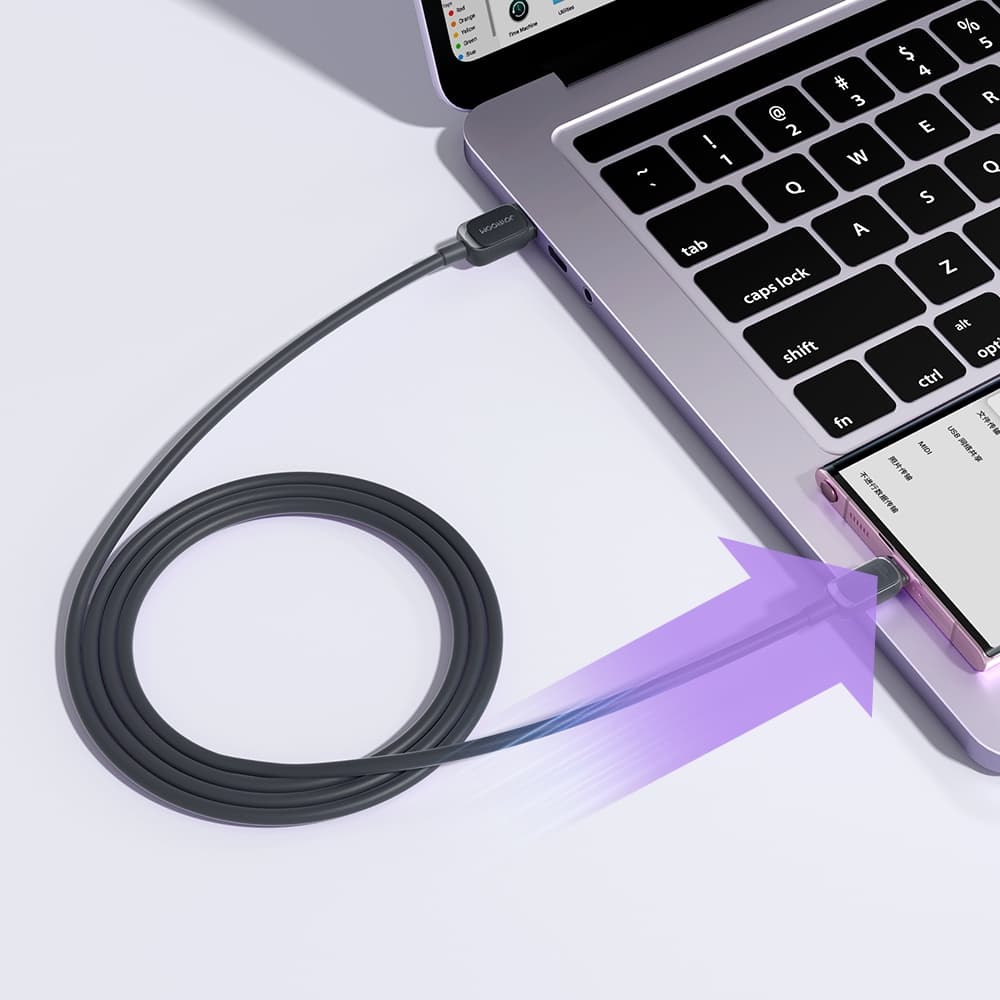 Joyroom A14 USB-A / USB-C 3A kabel 1.2 m, črn 7