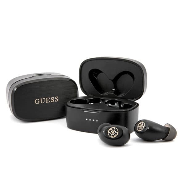 Guess GUTWSJL4GBK TWS Bluetooth slušalke + črna 4G polnilna postaja