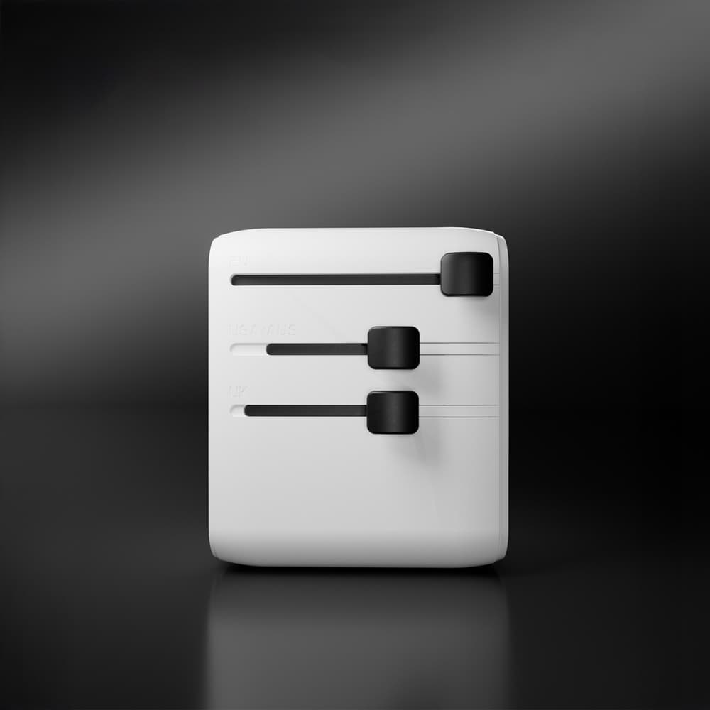 SBS Univerzalni potovalni adapter 2xUSB-C + 1xUSB-A - bel 5