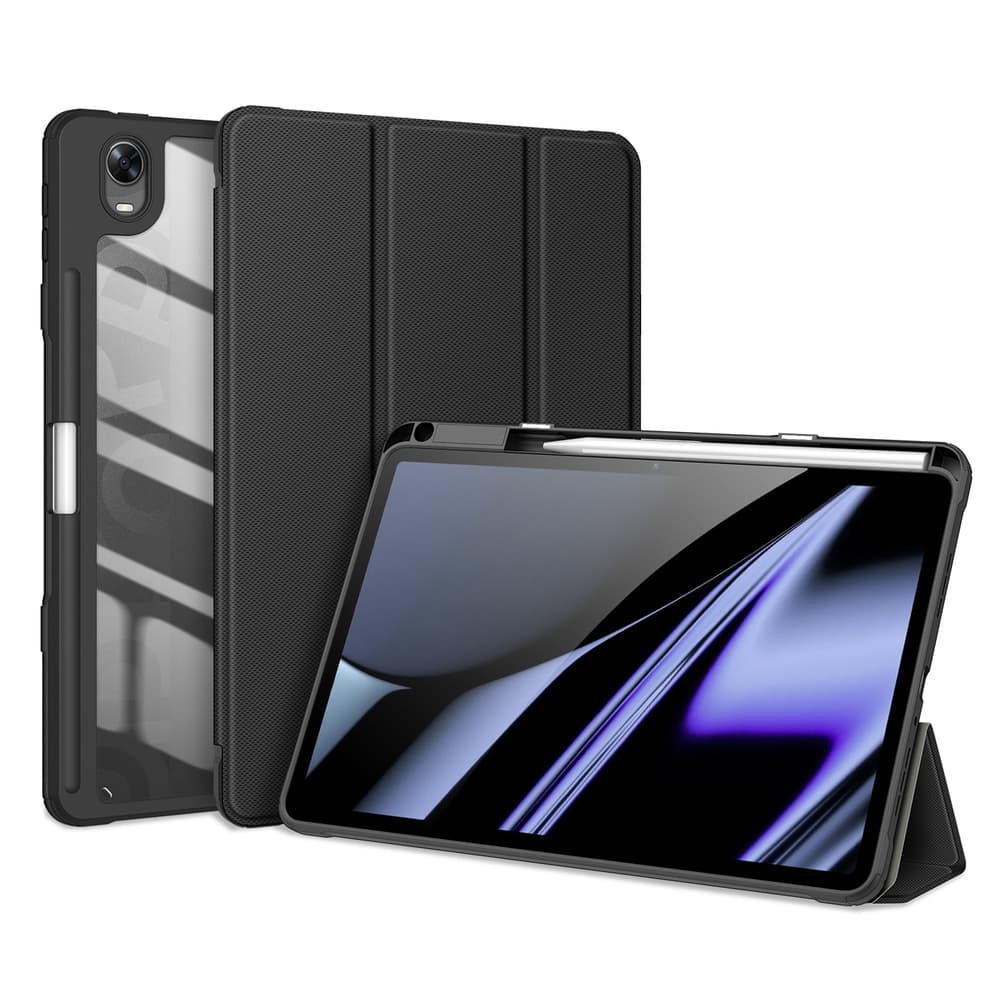 Dux Ducis Toby Armored Flip Smart ovitek za Oppo Pad s držalom za pisalo - črn