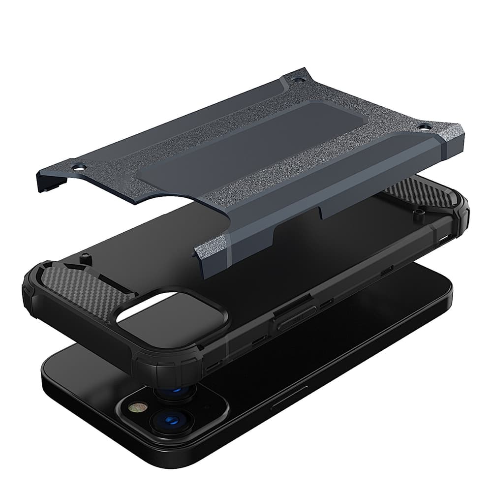 Ovitek Hurtel Hybrid Armor za iPhone 14 Plus, moder 7