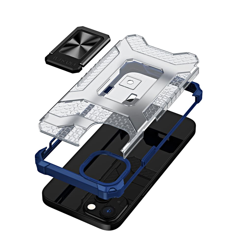 Ovitek Crystal Ring Case Kickstand za iPhone 13 mini (modr) 6