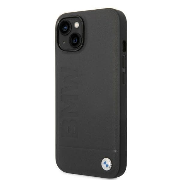 BMW ovitek za iPhone 14 Plus 6.7" (usnjeni, črn) 2