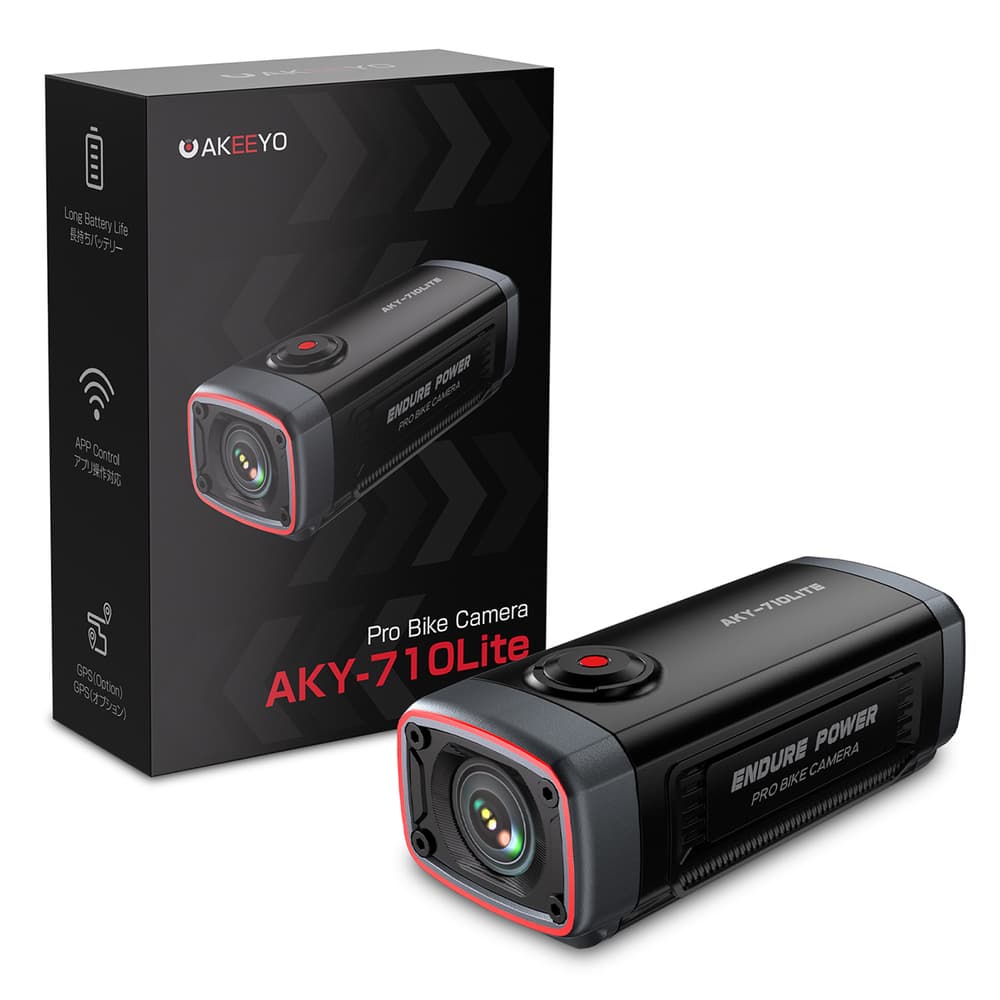 AKEEYO 710 Lite akcijska kamera za kolo, Črna
