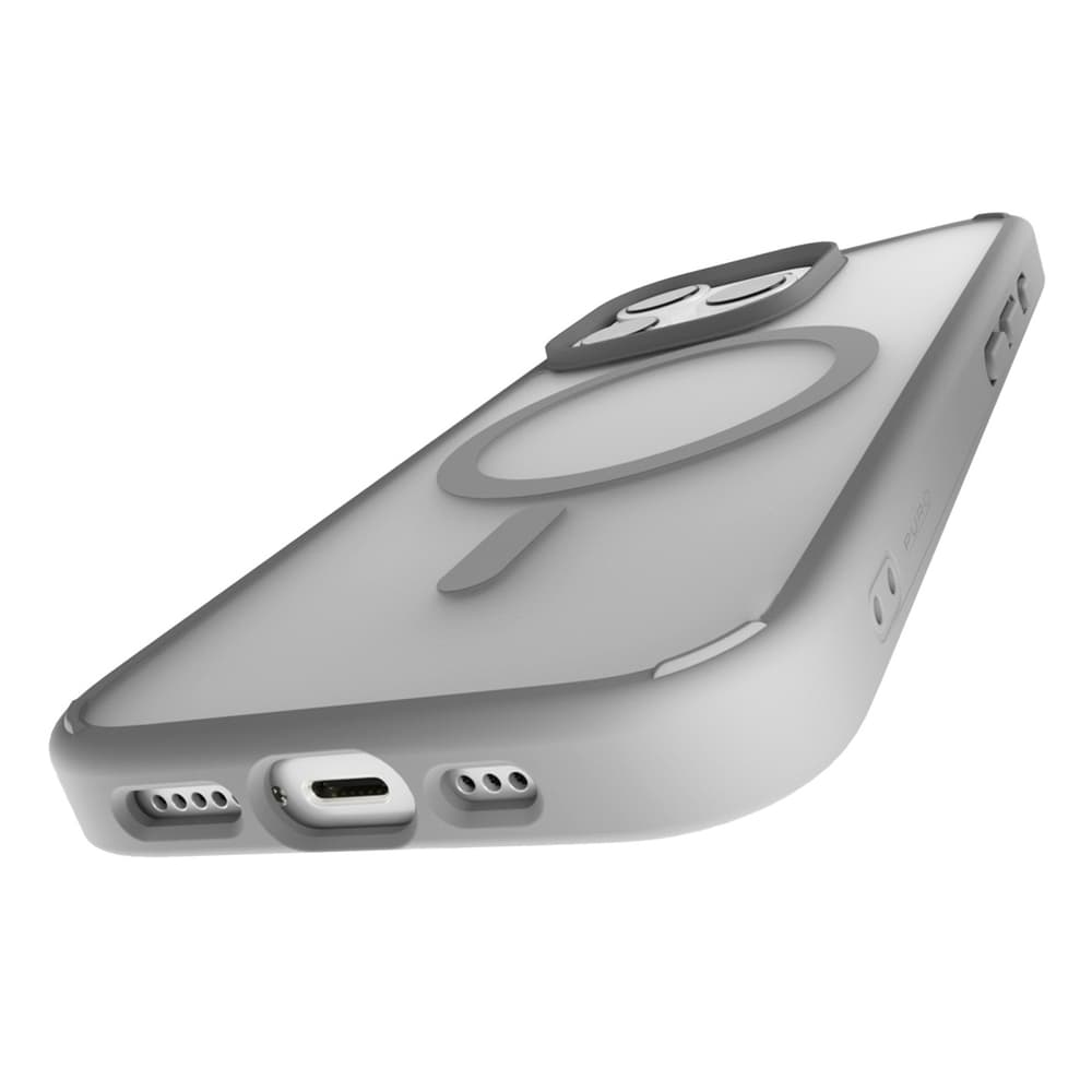 Puro Gradient MagSafe silikonski ovitek za iPhone 16 Pro Max - srebrn 7