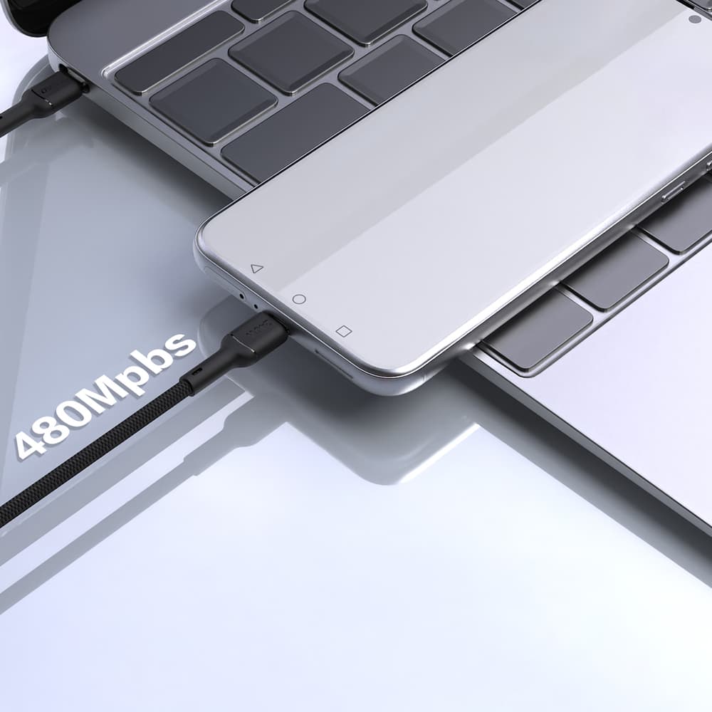Dudao L9C Max 240W PD USB-C - USB-C kabel, 1.2m, črn 4
