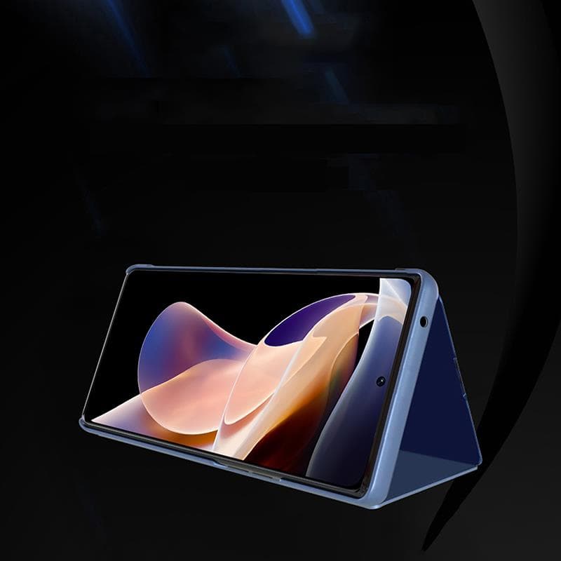 Ovitek Clear View Case za Realme 10 - črn, preklopni 2