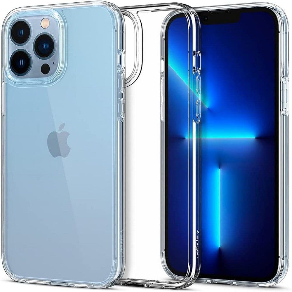 Ovitek Spigen Ultra Hybrid za iPhone 13 Pro - prozoren