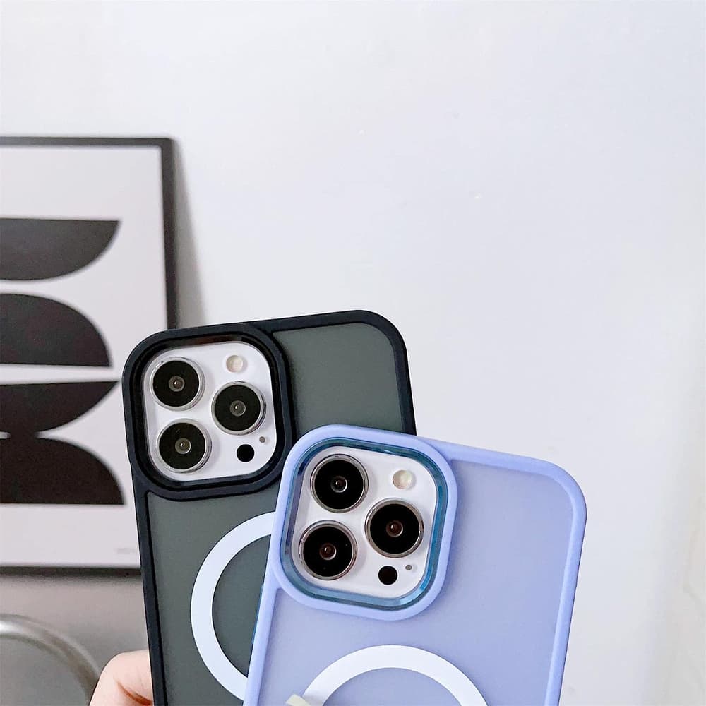 Ovitek Hurtel Magnetic Color Matte s MagSafe za iPhone 15 Plus - zelen 3