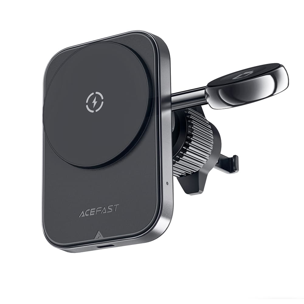 Acefast D18 Avtomobilsko držalo z MagSafe / Qi polnilnikom + USB kabel - črno 4