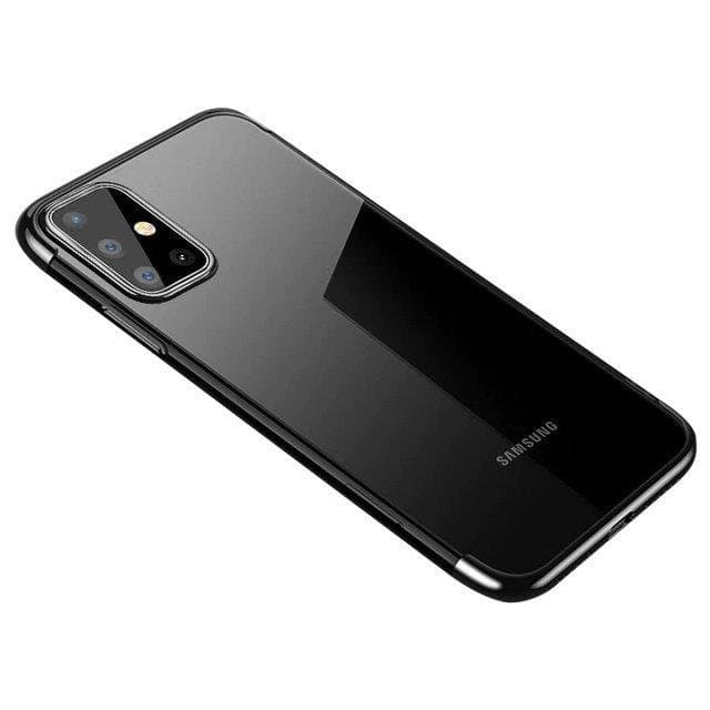 Hurtel Clear Color ovitek za Samsung Galaxy A72 4G, črn z obrobo