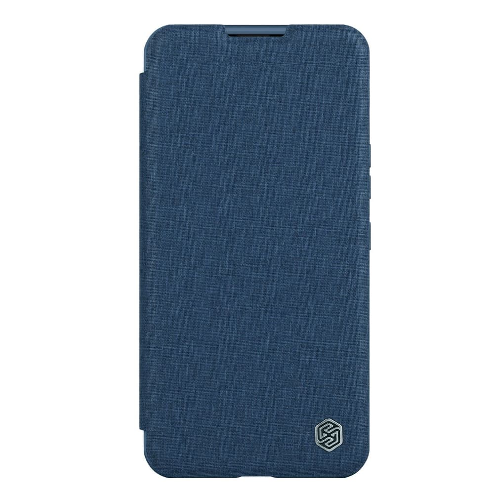 Nillkin Qin Cloth Pro Flip ovitek za iPhone 14 Plus, moder 2