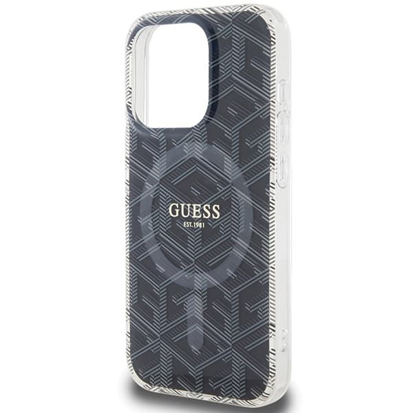 Guess IML GCube MagSafe etui za iPhone 15 Pro - črna 6