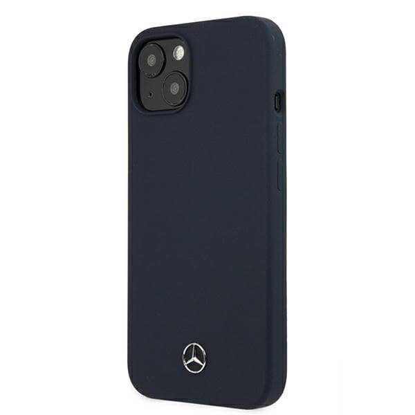 Ovitek Mercedes Silicone Line za iPhone 13 mini, modri