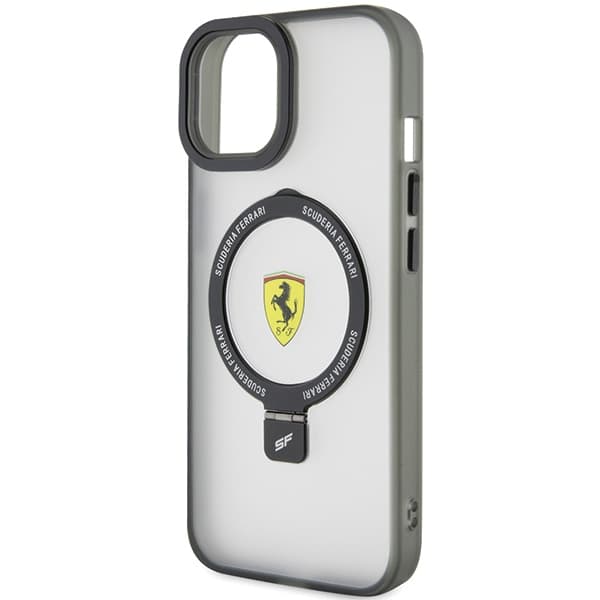 Ovitek Ferrari Ring Stand 2023 MagSafe za iPhone 15 Plus / 14 Plus - črn 6