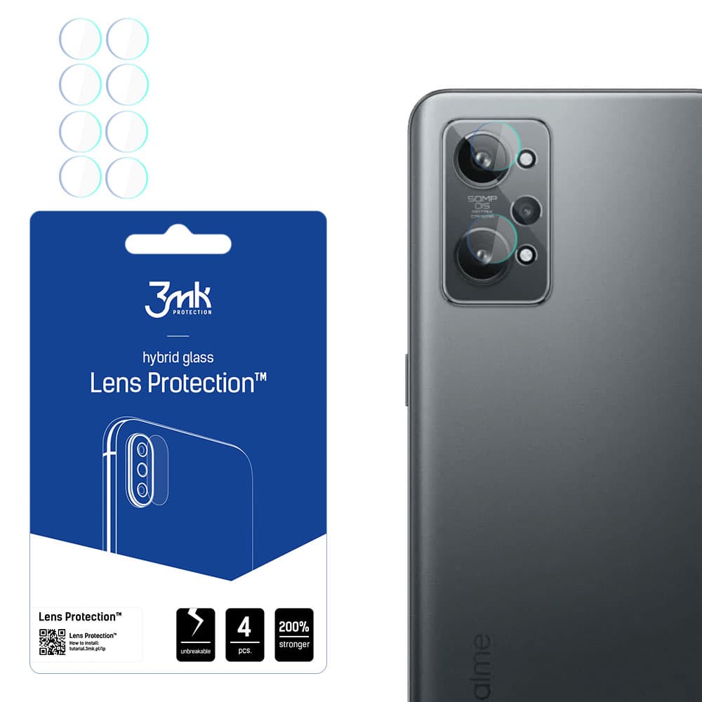 3mk Lens Protection hibridno steklo za kamero Realme GT 2 5G