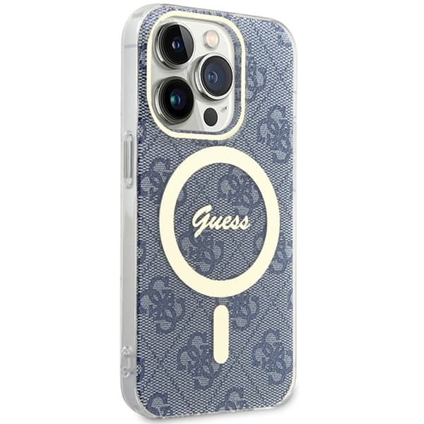 Guess IML 4G MagSafe etui za iPhone 15 Pro - modra 4