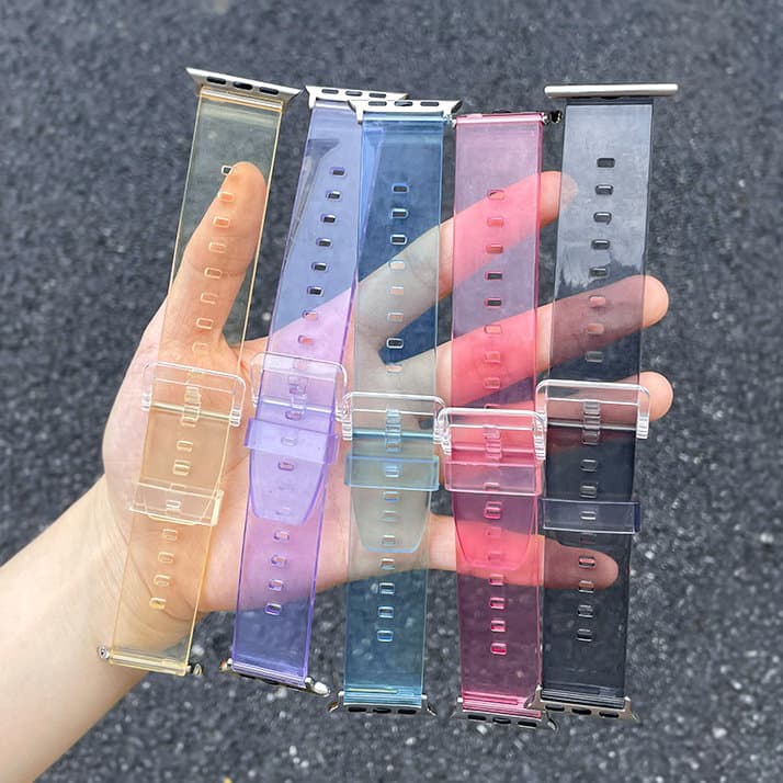 Silikonski pašček Strap Light za Apple Watch 42/44mm - črna 4