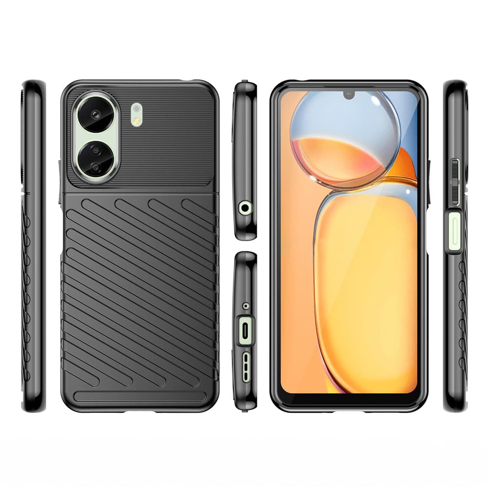 Thunder Case oklepni ovitek za Xiaomi Redmi 13c - črn 6