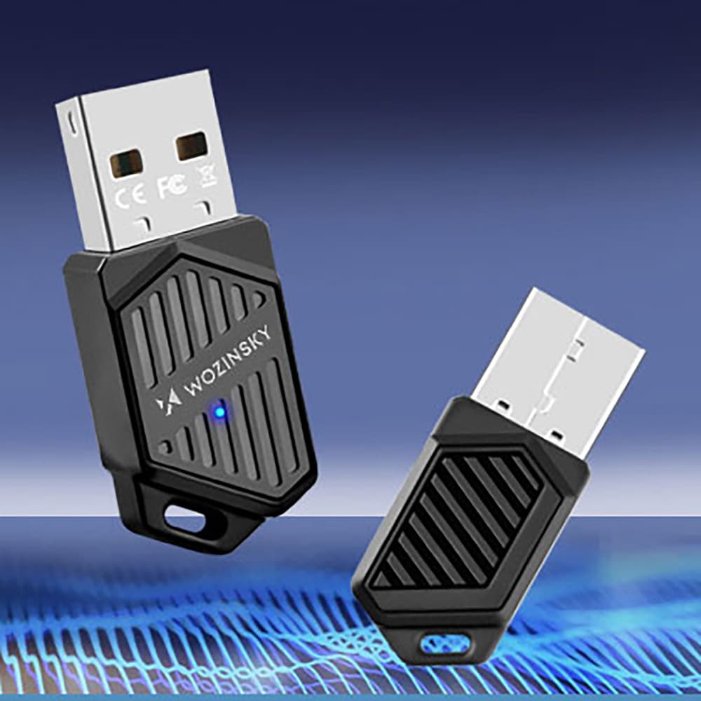 Wozinsky WAX-900 USB Wi-Fi 6 adapter z Bluetooth 5.4 - črn 5