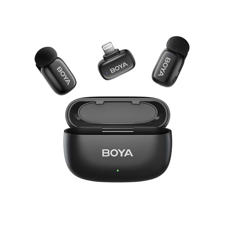BOYA mini 2-01 bežični mikrofoni 2.4GHz USB-C - črni 7