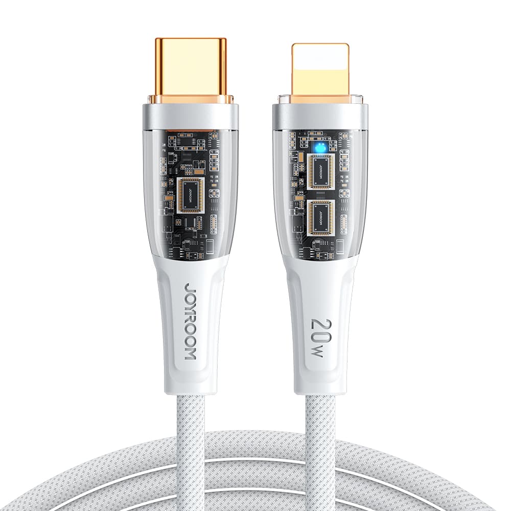 Joyroom "Star-Cloud Series A3" kabel USB-C / Lightning 20W 1.2m z Smart Switch - bela 2