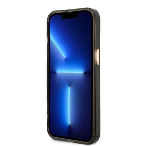Guess Gold Outline Translucent MagSafe etui za iPhone 13 - črna 5