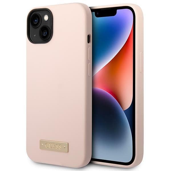 Ovitek Guess GUHMP14MSBPLP za iPhone 14 Plus 6.7'' (roza, MagSafe)