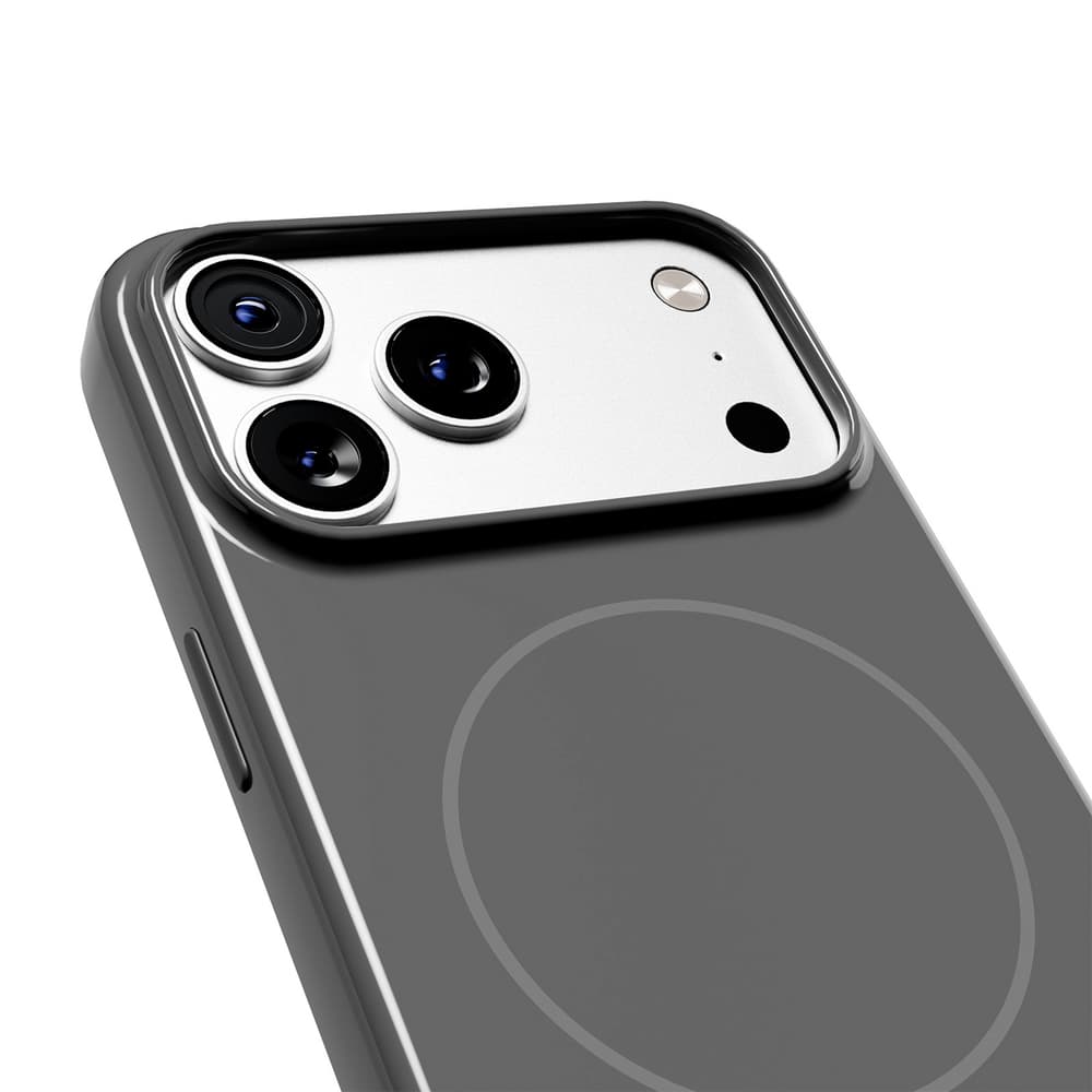 Puro Pulse ovitek za iPhone 17 Pro, polikarbonat, siv - MagSafe 4