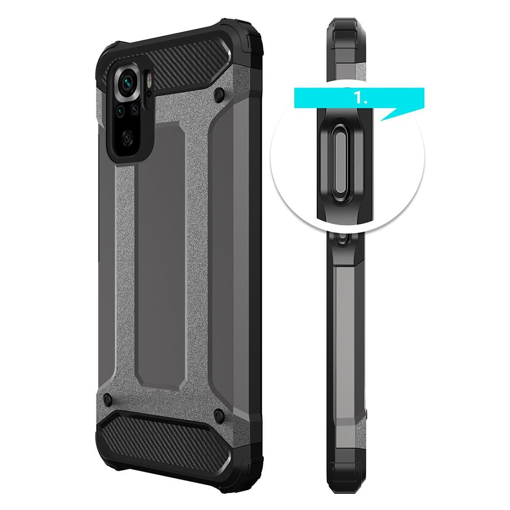 Hybrid Armor robusten ovitek za Xiaomi Redmi Note 11T 5G / Poco M4 Pro 5G, moder 5