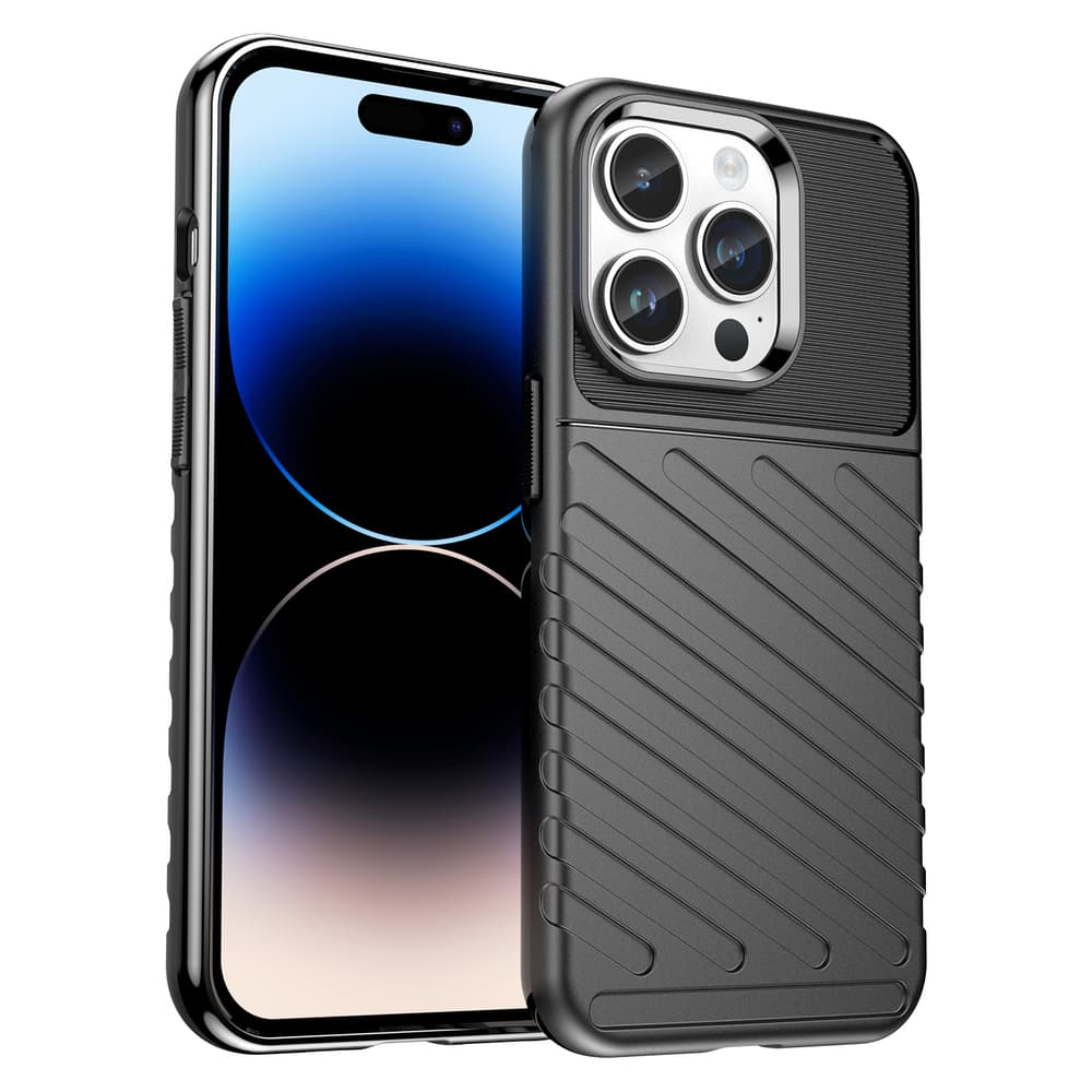 Hurtel Thunder ovitek za iPhone 14 Pro Max, črn